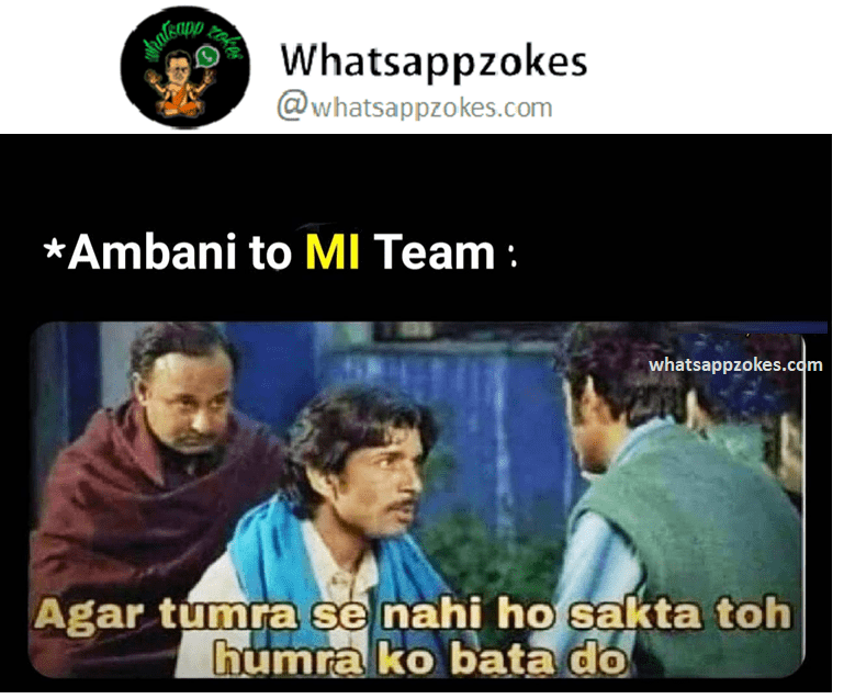 Funny Mumbai Indians Memes