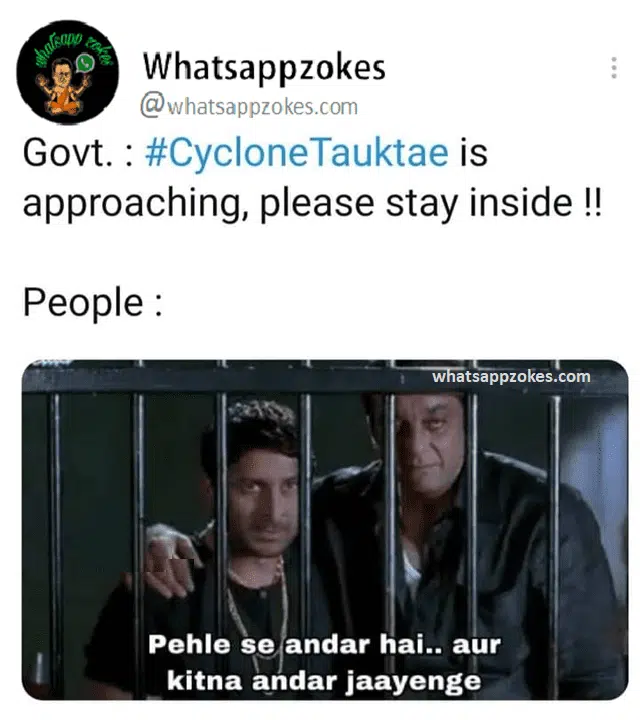 Cyclone Tauktae Memes